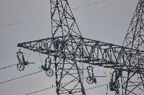 Installation of A High-Voltage Line - Essonne