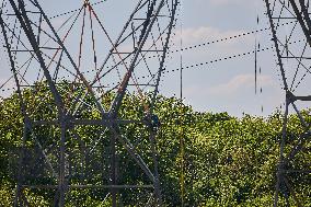 Installation of A High-Voltage Line - Essonne