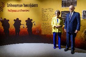 Princess Margriet Opens Exhibition Indigenous Liberators - Netherlands