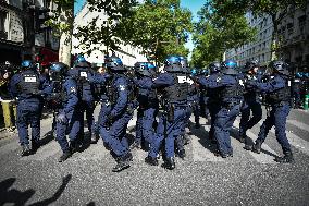 Clashes on May Day Rally in Paris FA
