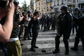 Clashes on May Day Rally in Paris FA
