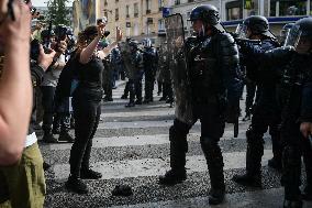Clashes on May Day Rally in Paris FA