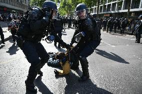 Clashes on May Day Rally in Paris FA