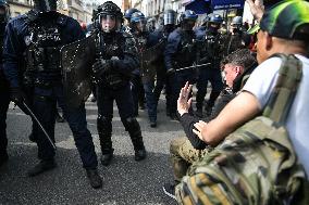 Clashes on May Day Rally in Paris FA