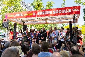 Politicians at May Day Rally - Paris