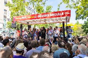Politicians at May Day Rally - Paris