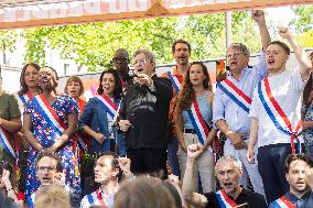 Politicians at May Day Rally - Paris