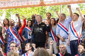 Politicians at May Day Rally - Paris