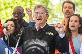 Politicians at May Day Rally - Paris