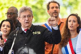 Politicians at May Day Rally - Paris