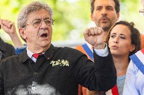 Politicians at May Day Rally - Paris