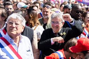 Politicians at May Day Rally - Paris
