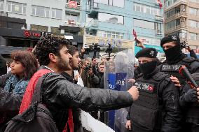 Clashes on May Day March - Istanbul