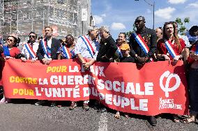 Politicians at May Day Rally - Paris