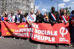 Politicians at May Day Rally - Paris