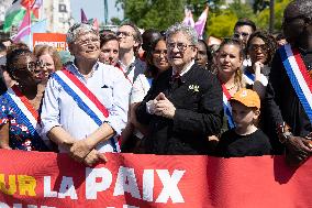 Politicians at May Day Rally - Paris
