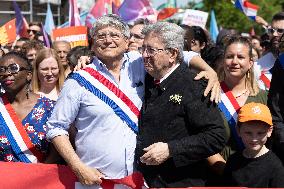 Politicians at May Day Rally - Paris
