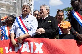 Politicians at May Day Rally - Paris