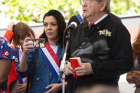 Politicians at May Day Rally - Paris