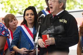 Politicians at May Day Rally - Paris