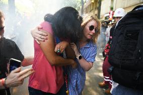 Socialist Deputy Victim of Mortar Explosion - Paris