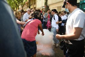 Socialist Deputy Victim of Mortar Explosion - Paris