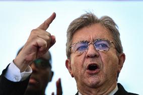 Jean-Luc Melenchon speaks on May Day in Paris FA