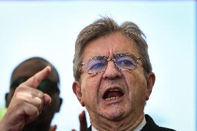 Jean-Luc Melenchon speaks on May Day in Paris FA