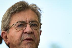 Jean-Luc Melenchon speaks on May Day in Paris FA