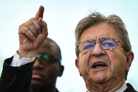 Jean-Luc Melenchon speaks on May Day in Paris FA