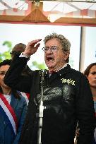 Jean-Luc Melenchon speaks on May Day in Paris FA