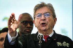 Jean-Luc Melenchon speaks on May Day in Paris FA