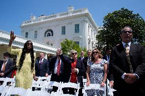 Donald Trump in a National Day of Prayer - Washington
