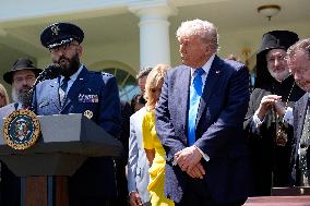 Donald Trump in a National Day of Prayer - Washington