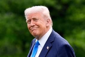 Donald Trump departs to Alabama - Washington