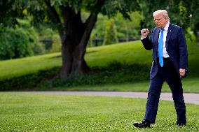Donald Trump departs to Alabama - Washington