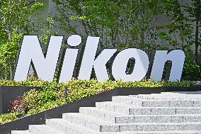 Nikon logo and signage