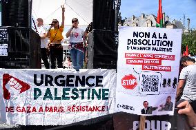 Call to Dissolve Urgence Palestine at May Day Rally - Paris