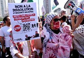 Call to Dissolve Urgence Palestine at May Day Rally - Paris