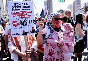 Call to Dissolve Urgence Palestine at May Day Rally - Paris