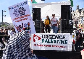 Call to Dissolve Urgence Palestine at May Day Rally - Paris