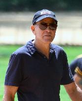 George Clooney Playing Baseball - NYC