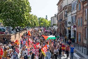 Labor Day Demonstration in Albi - France