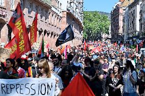 Labor Day Demonstration in Strasbourg - France