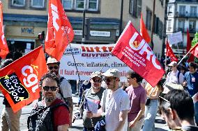 Labor Day Demonstration in Strasbourg - France