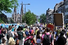 Labor Day Demonstration in Strasbourg - France
