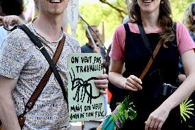 Labor Day Demonstration in Strasbourg - France