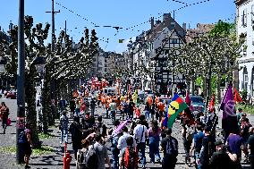 Labor Day Demonstration in Strasbourg - France