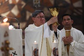 Cardinal Tagle Celebrates Mass in Centocelle - Rome