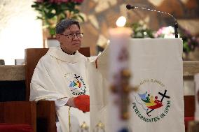 Cardinal Tagle Celebrates Mass in Centocelle - Rome